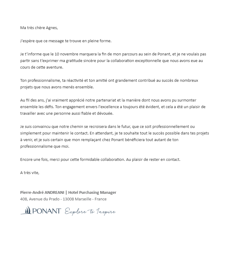 Témoignage client Agnès Karp